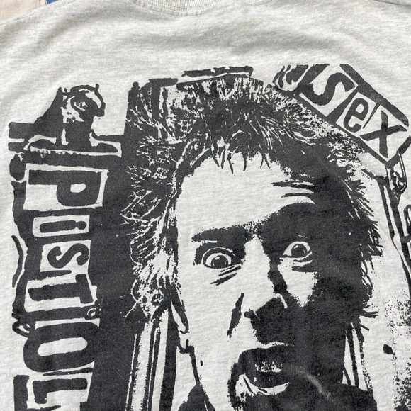 Vintage 90s Sex Pistols Filthy Lucre Tour Nevermind Johnny Rotten AOP Tee Large - Picture 10 of 13